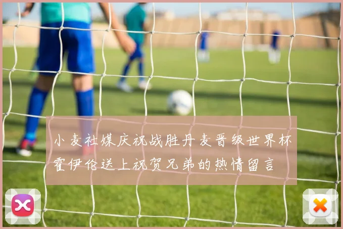 小麦社媒庆祝战胜丹麦晋级世界杯霍伊伦送上祝贺兄弟的热情留言